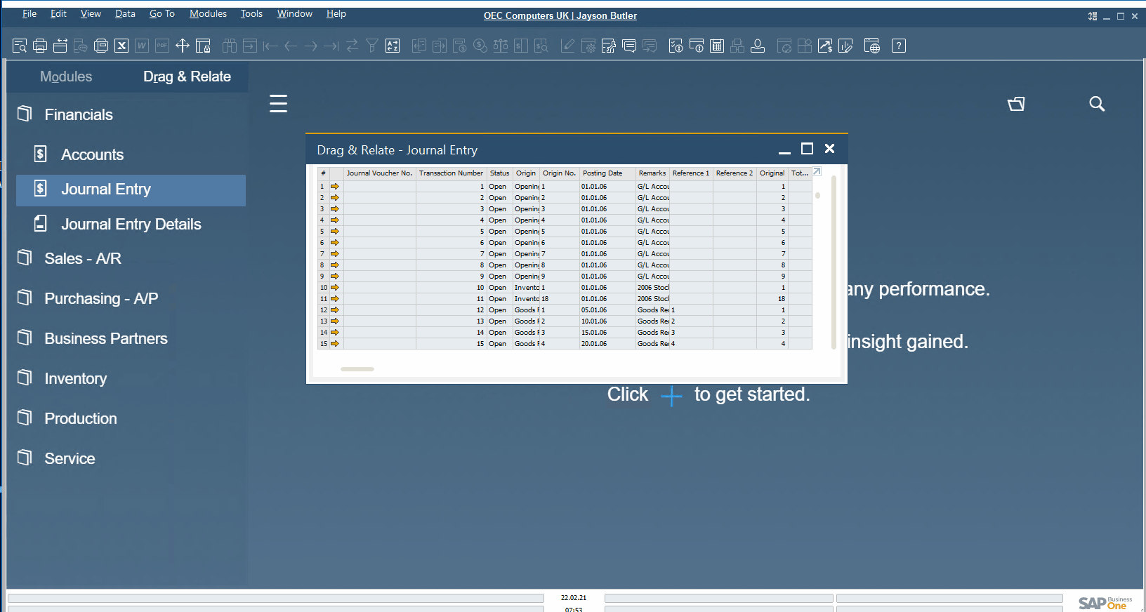 SAP-Business-One-Status-Bar-left-section-bottom-top