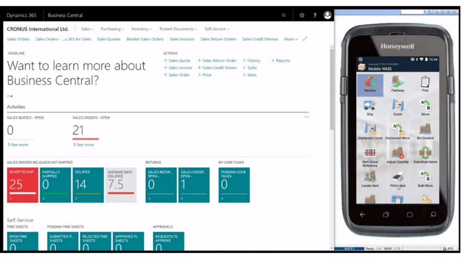 Dynamics 365 and Korber warehouse management system