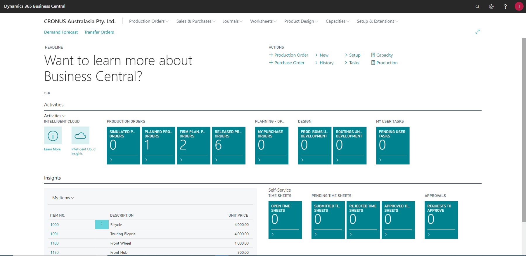 Microsoft Business Central - Manufacturing Solutions | CloudFactory