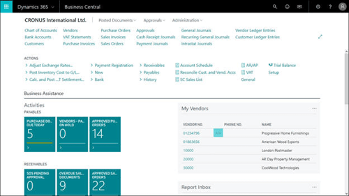 Microsoft Business Central Bookkeeper