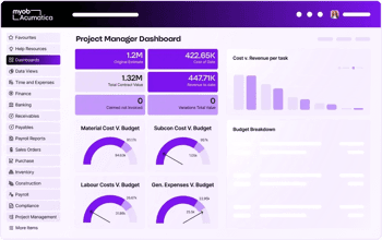 MYOB Acumatica: Project Accounting & Job Costing