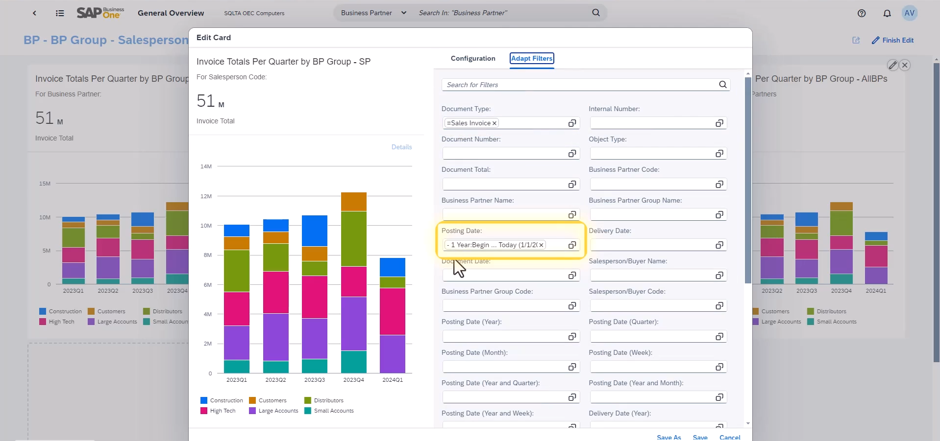 SAP Business One Analytic Design