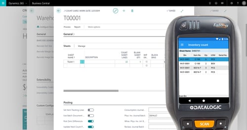 Dynamics Business Central inventory-count