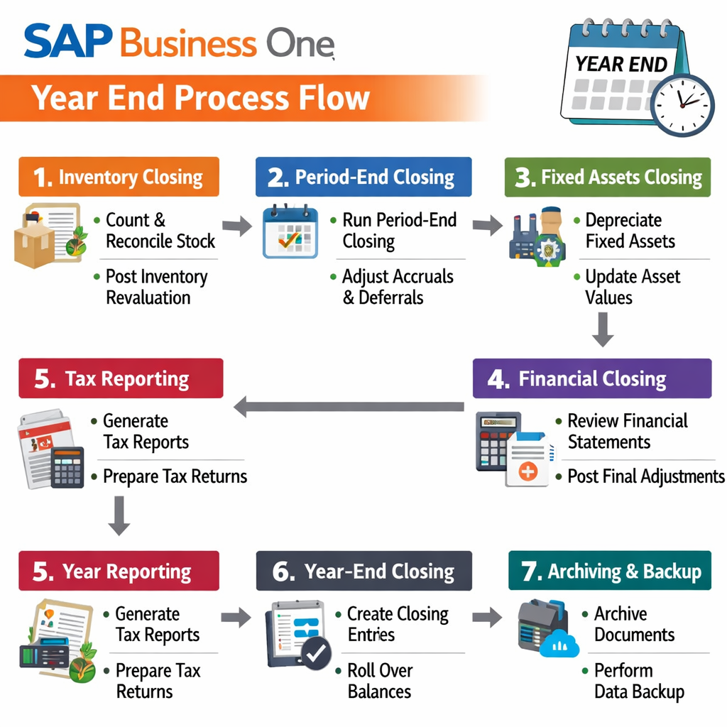 SAP Business One Year End Processflow Diagram