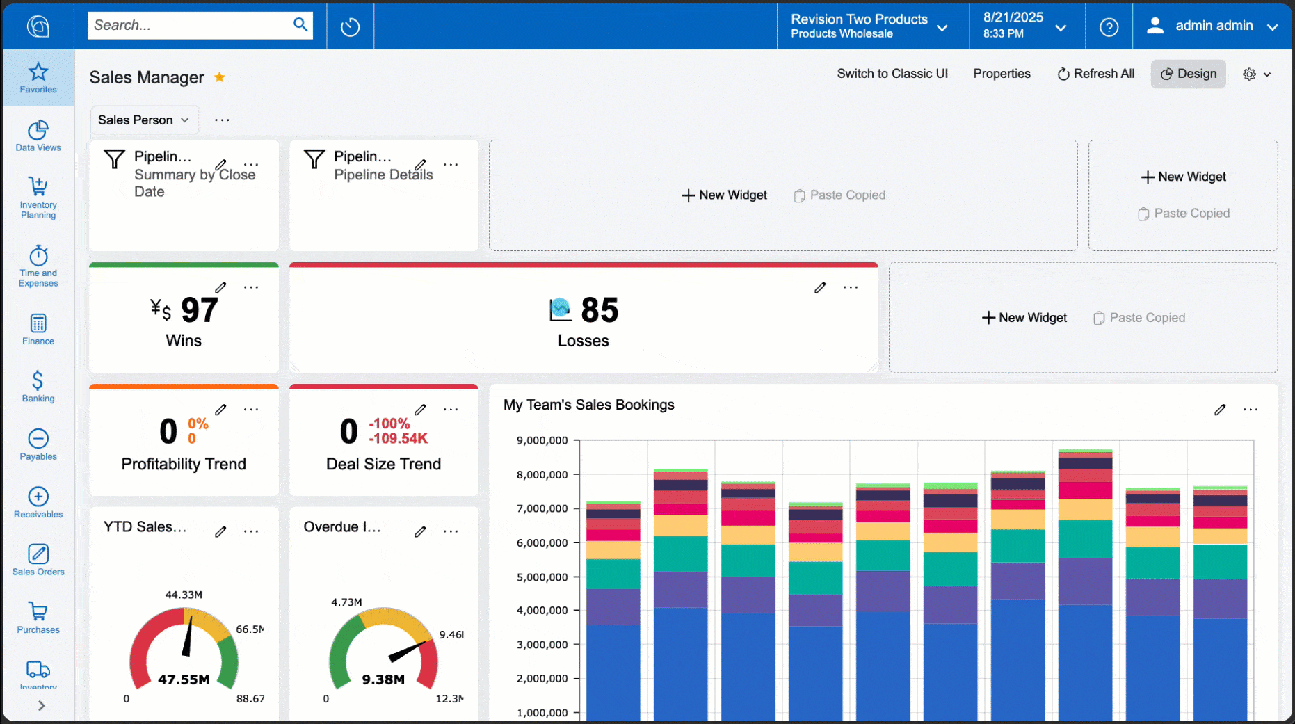 Acumatica Dashboard