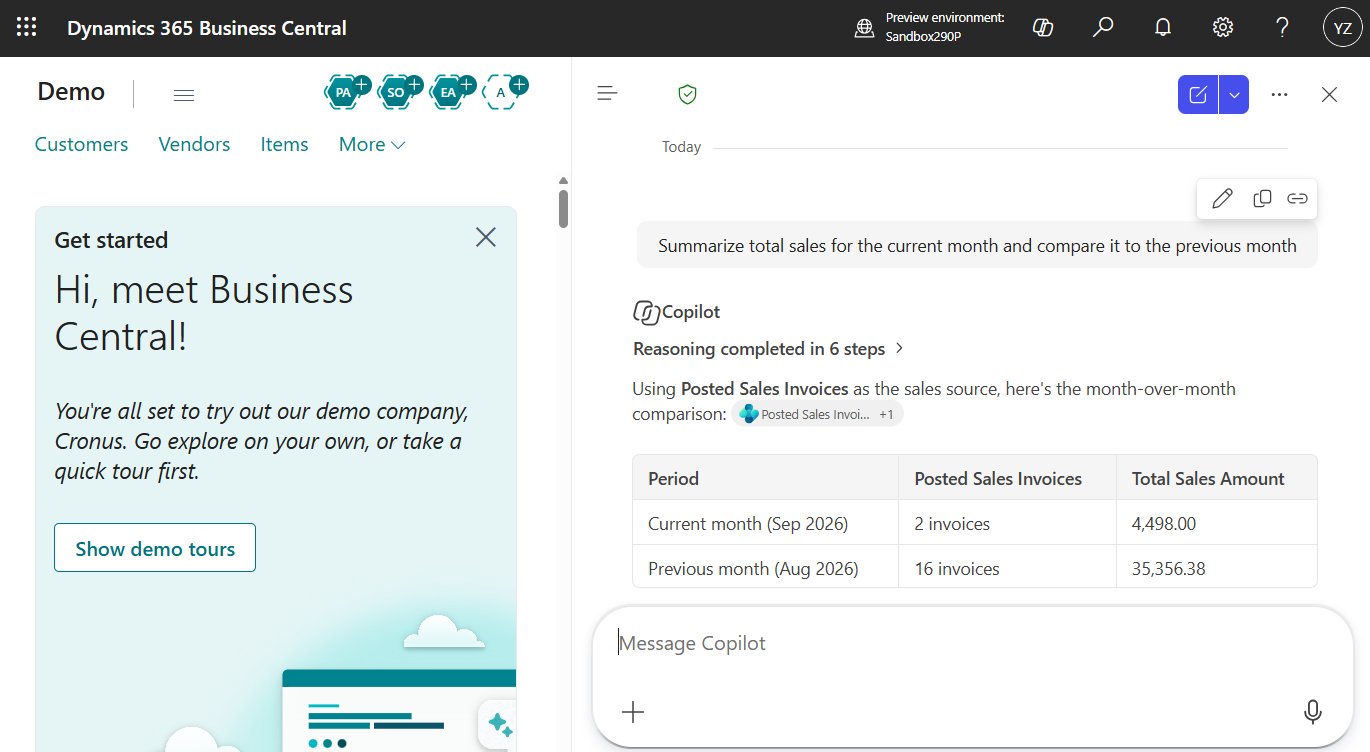 Microsoft Dynamics 365 Business Central 2026 Wave 2 Copilot