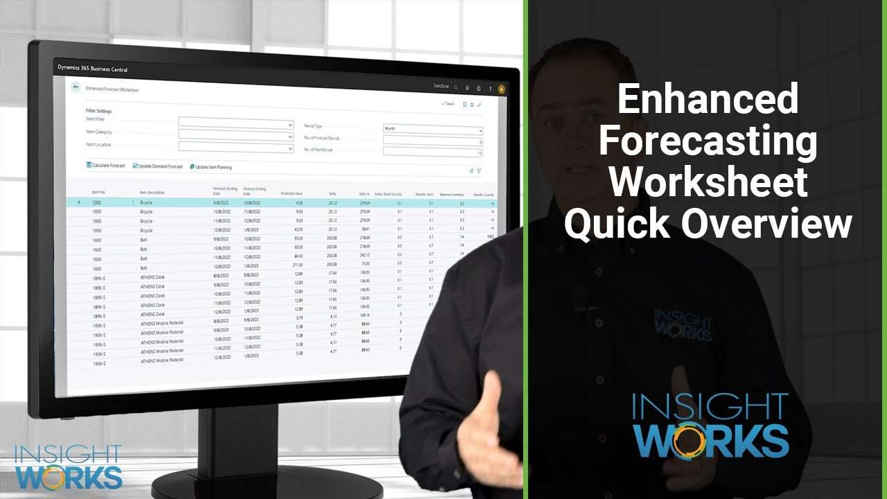 Dynamics 365 Business Central Enhanced Planning Worksheet Overview
