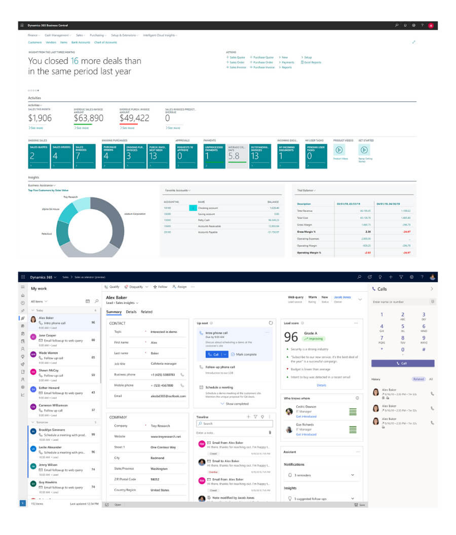 Dynamics 365 Sales or Business Central CRM