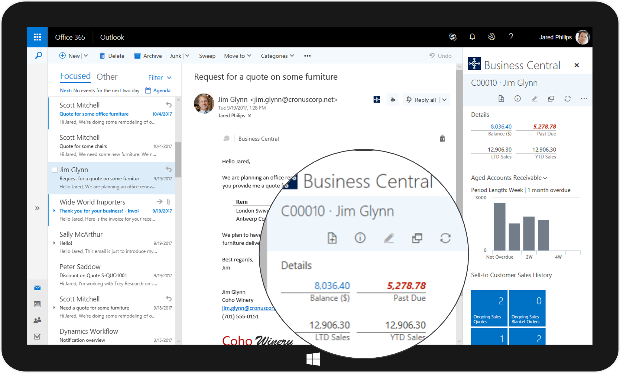 Business Central with Office 365