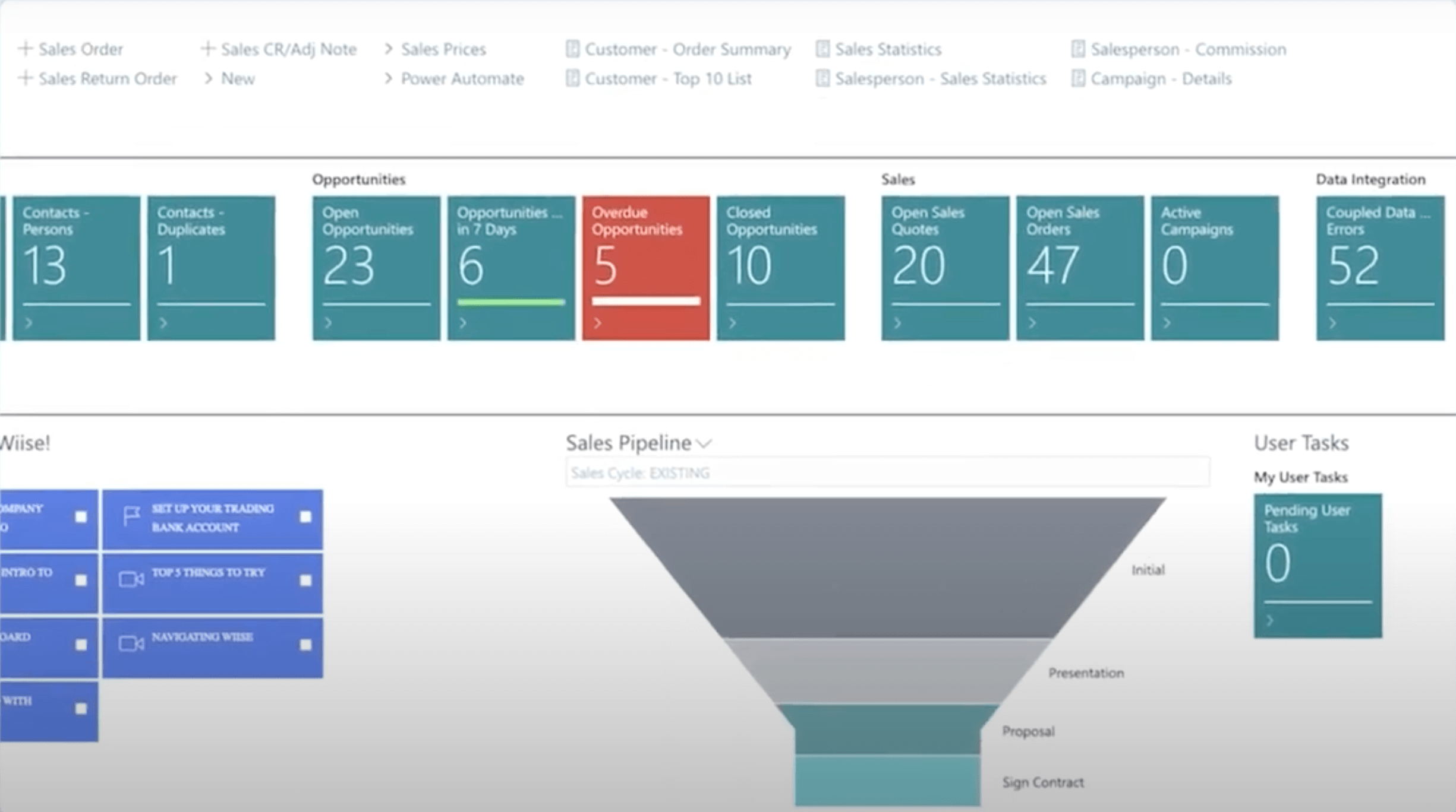 CRM in Wiise