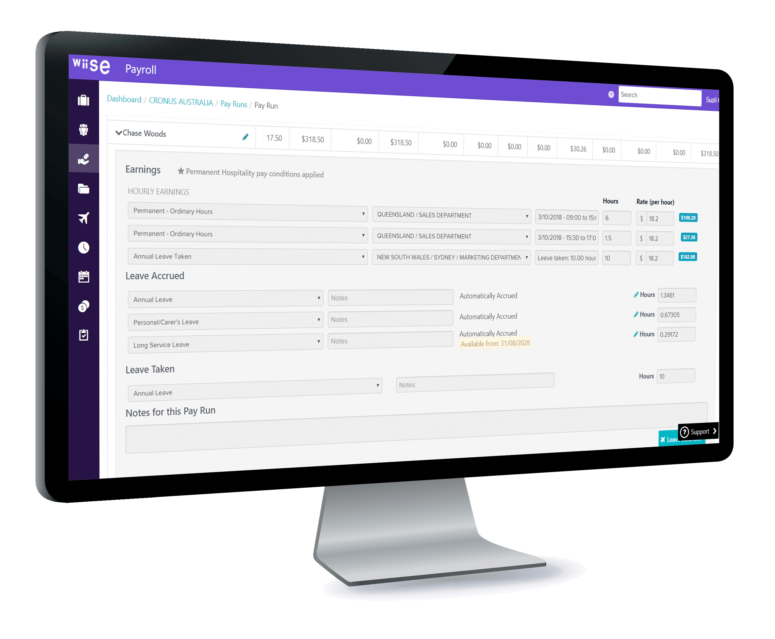 Compliance with single touch payroll - wiise