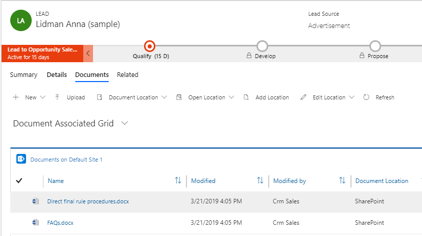 Dynamics 365 Document Management