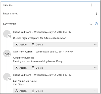 Dynamics 365 Sales Activities