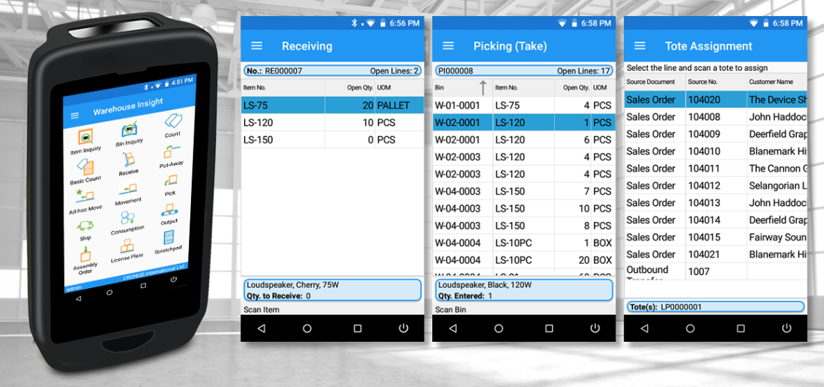 Warehouse Insight Scanning for Dynamics 365 Business Central